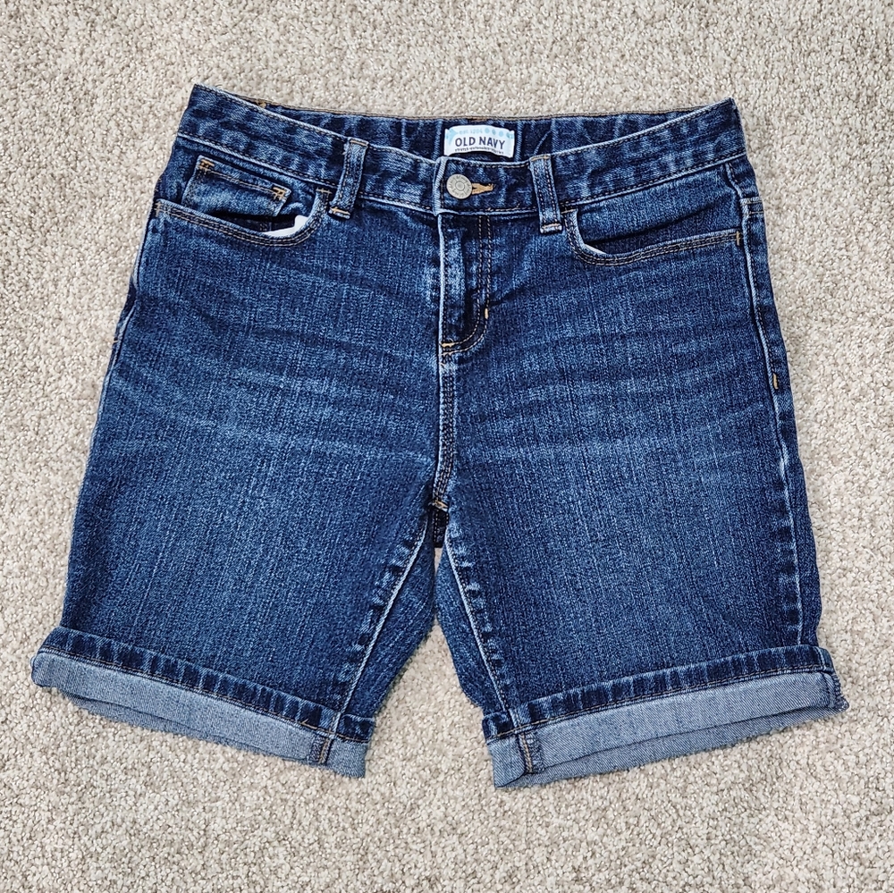NWOT Old Navy Shorts Dark Wash 14 Regular Girls